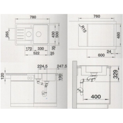 Zlewozmywak Blanco LEGRA 6S COMPACT KAWOWY 521307